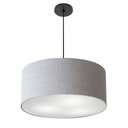 Ver imagem 1 de Pendente Cilíndrico Vivare Free Lux Md-4386 Cúpula em Tecido Lustres Vivare Rustico-Cinza Canopla ci