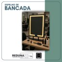 Ver mais imagens de Espelho Retangular 70x50 Iluminado Led 3 Cores Bancada Duplo