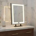 Ver imagem 1 de Espelho Retangular 70x50 Iluminado Led 3 Cores Bancada Duplo