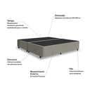 Ver imagem 2 de Box Italian Bi-partido Queen Yescasa