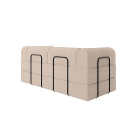 Sofá 2 Lugares Estofado D-plus 160 Cm Monaco - Boucle Bege - 6