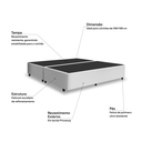 Ver imagem 2 de Box Italian Bi-partido Queen Yescasa