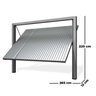 Portão Contrapeso de Aço Galvanizado com Chapa Frisada 220x285cm Mecal - 2