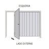 Portão Contrapeso de Aço Galvanizado com Chapa Frisada 220x285cm Mecal - 3