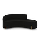Ver imagem 5 de Sofá 4 Lugares Orgânico 220cm Pé Dourado Morgan Suede D03 - D’Rossi