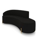 Ver imagem 1 de Sofá 4 Lugares Orgânico 220cm Pé Dourado Morgan Suede D03 - D’Rossi
