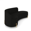 Ver imagem 6 de Sofá 4 Lugares Orgânico 220cm Pé Dourado Morgan Suede D03 - D’Rossi