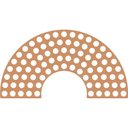 Ver imagem 1 de Base Arco Iris Mdf Crochê Fio de Malha 18cm - 4 Unidades