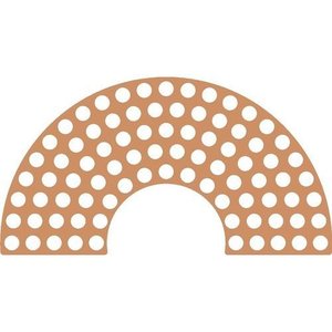 Base Arco Iris Mdf Crochê Fio de Malha 18cm - 4 Unidades