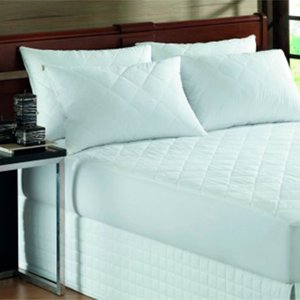 Protetor de Colchão Impermeável Housen King Size com Elástico Branco