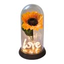 Ver imagem 1 de Luminária Love O Girassol Encantado 28 Cm Presente para Namorada Presente De Natal Presente dia das