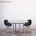 Ver imagem 7 de Tampo Redondo 100cm Standard Cinza com Preto Mesa de Reunião Cozinha