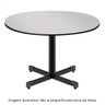 Tampo Redondo 100cm Standard Cinza com Preto Mesa de Reunião Cozinha - 8