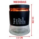 Ver imagem 2 de Frasco Pote Tea de Vidro Porta Mantimentos Tampa Hermético