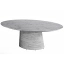 Ver imagem 7 de Mesa de Jantar Cone Oval Cimento Queimado com Tampo Pedra, Mármore e Granito Tatu Bola Móveis