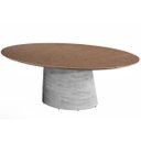 Ver imagem 6 de Mesa de Jantar Cone Oval Cimento Queimado com Tampo Pedra, Mármore e Granito Tatu Bola Móveis