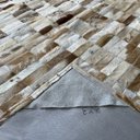 Ver imagem 3 de Tapete de couro bege malhado 2,00x3,00 s/b peça 3x9cm
