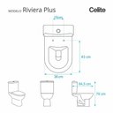 Ver imagem 4 de Tampa Vaso Poliéster Riviera Plus Branco para Bacia Celite