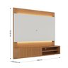 Painel para Tv até 65 Polegadas Ripado Fita de Led Azaléia Plus CabeCasa MadeiraOriginals - 4