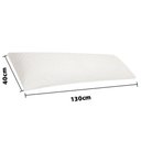 Ver imagem 3 de Travesseiro de Corpo Com Fronha Antialérgico Fibra Siliconada Extra Macio 130x40cm - BF Colchões