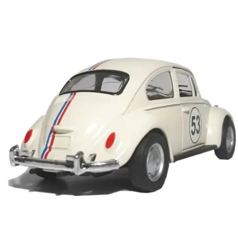 Carrinho de Ferro Fusca Clássico e Herbie Brinquedo