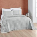 Ver imagem 2 de Cobre Leito Casal Padrão Nobless 200 Fios 3 Peças - Cinza Geada