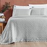 Cobre Leito Casal Padrão Nobless 200 Fios 3 Peças - Cinza Geada - 4