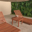 Ver imagem 1 de Conjunto 2 Espreguiçadeiras e Mesa de Centro Roma