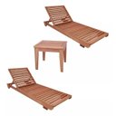 Ver imagem 2 de Conjunto 2 Espreguiçadeiras e Mesa de Centro Roma