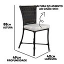Ver imagem 7 de Conjunto 6 Cadeiras Angra e Mesa de Jantar Haiti em Alumínio