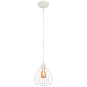 Pendente Aramado Balloon Branco Sala Quarto Cozinha Banheir