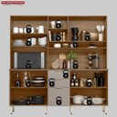 Ver imagem 7 de Cozinha Compacta 10 Portas 2 Gavetas Amora Marrom/Amêndola Touch/Nude Prime