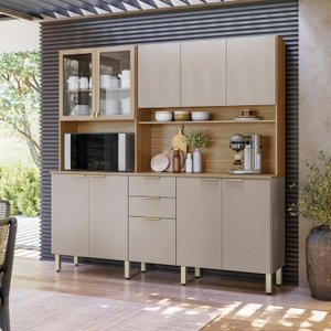 Cozinha Compacta 10 Portas 2 Gavetas Amora