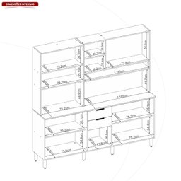 Cozinha Compacta 10 Portas 2 Gavetas Amora - 13