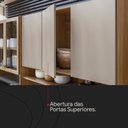 Ver mais imagens de Cozinha Compacta 10 Portas 2 Gavetas Amora Marrom/Amêndola Touch/Nude Prime