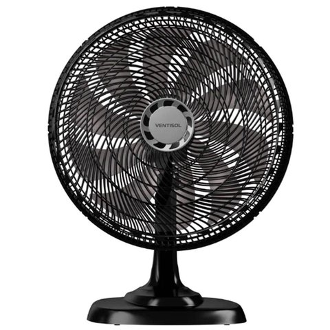 Ventilador de Mesa 50 Cm Turbo 10 Pás 150w Oscilante 3 Velocidades 220v Preto Ventisol 17599