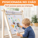Ver imagem 2 de Lousa Cavalete Infantil com Papel Desenhável | MDF | Estilo Montessori