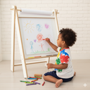 Ver imagem 1 de Lousa Cavalete Infantil com Papel Desenhável | MDF | Estilo Montessori