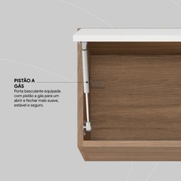 Armário Aéreo de Cozinha 70cm 1 Porta Firenze - 6