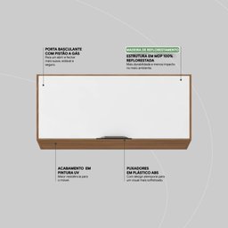 Armário Aéreo de Cozinha 70cm 1 Porta Firenze - 8