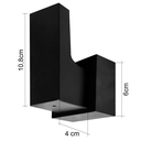 Ver imagem 3 de Chuveiro Piscina Chuveirão 20x20 Alavanca Base Docol Preto