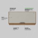 Ver mais imagens de Armário Aéreo 70cm 1 Porta Firenze Marrom/Amêndola Touch/Nude Prime