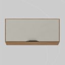 Ver imagem 1 de Armário Aéreo 70cm 1 Porta Firenze Marrom/Amêndola Touch/Nude Prime