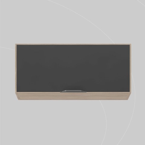 Armário Aéreo 70cm 1 Porta Firenze Bege/Avena Touch/Grafito
