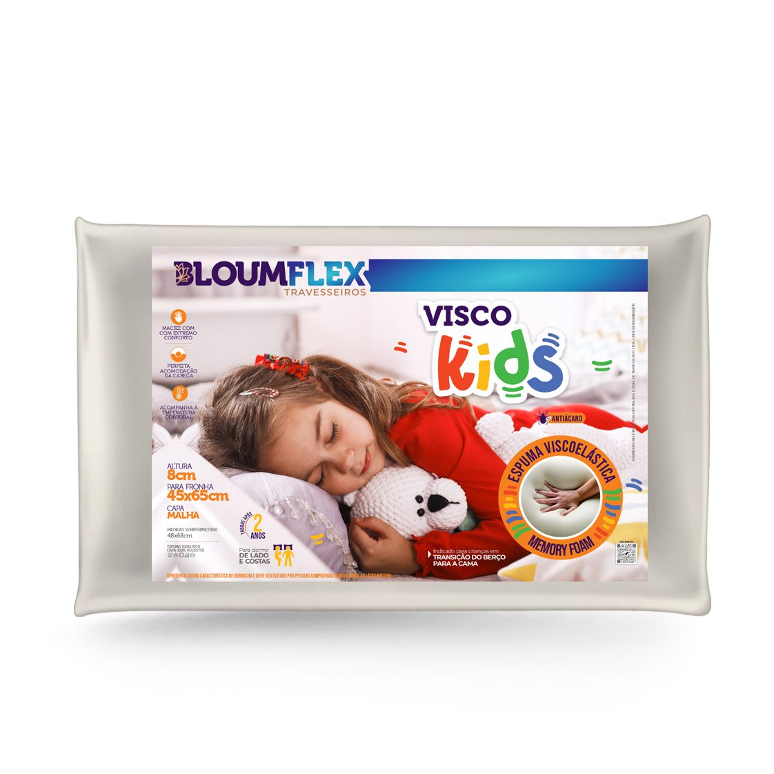 Travesseiro Visco Kids - Bloumflex