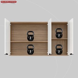 Armário Aéreo 120cm 3 Portas Firenze - 7