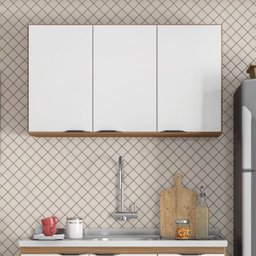 Armário Aéreo 120cm 3 Portas Firenze - 1