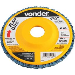 Flap Disc 4.1/2 G60 Costado Pvc Reto para Aço Carbono e Ino - 2