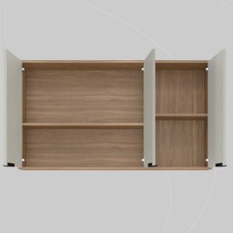 Armário Aéreo 120cm 3 Portas Firenze - 5