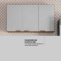Armário Aéreo 120cm 3 Portas Firenze - 8